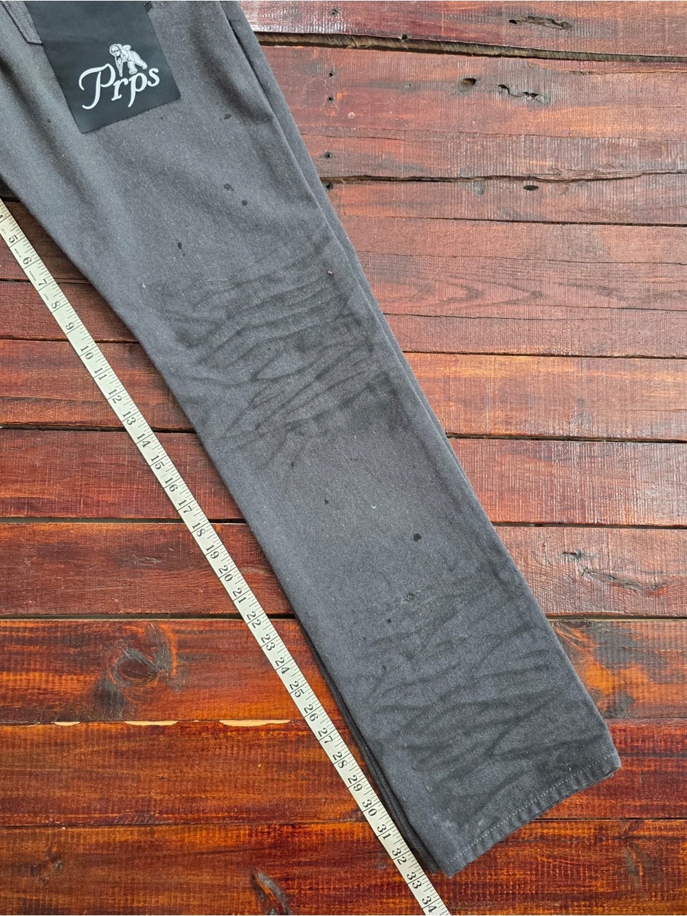 PRPS Demon Straight Fit Jeans Made in UAE Distressed Men’s Size 32 Retail - Picture 15 of 15